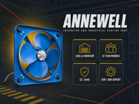 Ventilateur d'incubateur à 4 pales, cadre carré avec amortissement en caoutchouc, ventilateur axial à faible bruit pour incubateur d'œufs, élevage de volailles, ventilation d'écloserie