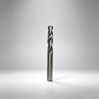 CUFFNOD Foret en carbure non revêtu à 2 cannelures, pointe fendue, droite, pour aluminium, norme DIN, haute fluidité de perçage pour l'usinage