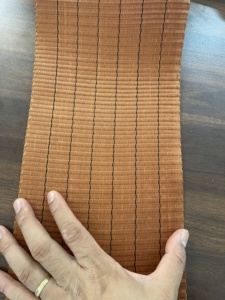 Sangle de levage en polyester brun de 150 mm, facteur de sécurité 5:1, sangle de levage robuste, haute résistance à la traction pour la manutention des marchandises - Product Image 4