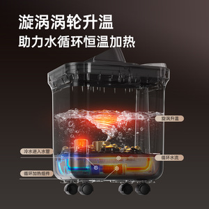 Bañera para pies Zhigao con calefacción PTC de 800W, eléctrica, con masaje para pies y pantorrillas, para uso doméstico. - Product Image 3