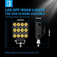 Feux de travail LED ronds de 4 pouces, faisceau spot, feux de recul blancs et jaunes, feux de jour DRL, feux latéraux pour tout-terrain, VTT, SUV, voiture