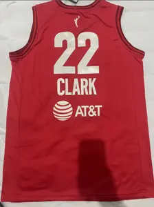 Rot 22 Caitlin Clark 2024 New Indiana Fever Großhandel Top Qualität Stickerei genäht Sport Basketballtrikots