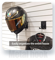 Support mural réglable en acier au carbone pour casque de moto, idéal pour le rangement de garage et l'organisation des vélos – Offre spéciale