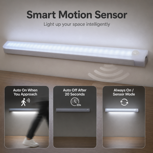 Lampe LED sans fil à détecteur de mouvement 50CM, rechargeable, magnétique, pour armoire, éclairage de placard à intensité variable, fabricant - Product Image 5
