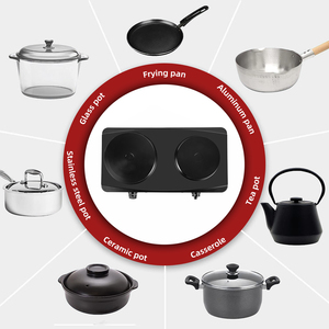 Plaque chauffante à deux <span class=keywords><strong>plaques</strong></span> <span class=keywords><strong>de</strong></span> <span class=keywords><strong>cuisson</strong></span> pour la cuisine <span class=keywords><strong>Plaques</strong></span> chauffantes à <span class=keywords><strong>2</strong></span> brûleurs pour la <span class=keywords><strong>cuisson</strong></span> électrique - Product Image 6