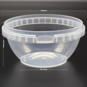 Premium 460ml Transparent PP Round Bowl Food Grade Disposable <b>Container</b> for <b>Takeaway</b> and Portable Soup Storage - Product Image 2