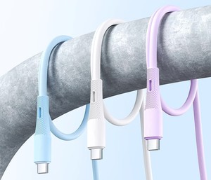 multicolored soft Silicone Type C data <b>cable</b> for gift suitable for iPhone 15 16 Android USB fast <b>charging</b> <b>cable</b> - Product Image 4