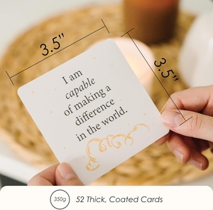 <span class=keywords><strong>Juego</strong></span> de <span class=keywords><strong>cartas</strong></span> de afirmación personalizable de alta calidad Preguntas personalizadas Tarjetas de afirmación de salud mental Impresión de baraja de <span class=keywords><strong>cartas</strong></span> - Product Image 5