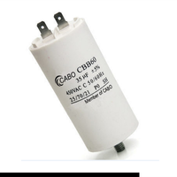 Condensateur à film polypropylène CABO CBB60 7,5 µF pour moteur de pompe submersible de puits profond 250 VCA/450 VCA 1~100 F Certifié IEC 61071