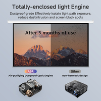 OEM yang terbaik Video TV 4K Pro Multimedia 1080P proyektor Gaming Hub FHD HDR10 + proyektor portabel pintar nirkabel dengan Remote