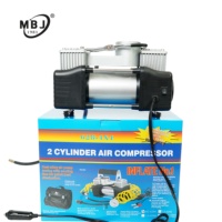 Efficient 180W 12V DC Dual Cylinder ABS Material Tire Inflator for SUVs