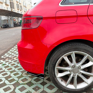 Audi A3 S3 8V Rear Corner <b>Decals</b> Piano Black Carbon Fiber Texture ABS Adhesive Fitment 2013-2016 - Product Image 3