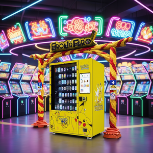 ตู้จำหน่ายการ์ดโปเกมอนแบบกำหนดเองได้ สำหรับการ์ดแลกเปลี่ยน สินค้าปลีก พร้อมรับชำระ<span class=keywords><strong>เงิน</strong></span>ด้วยธนบัตร เหรียญ และบัตร - Product Image 1