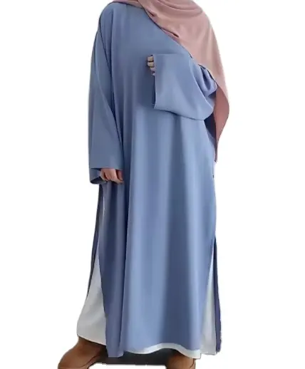 neu 2 stück/set abaya designs 2024 abayah islam muslimisches kleid traditionelle muslimische islamische kleidung mehrfarbig