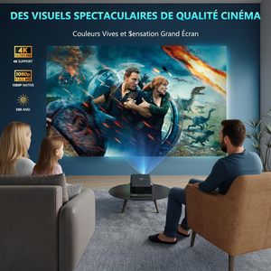 <b>Projector</b> for Home Use High-definition Support for 4K Imaging Wireless Projection for Mobile Phones 1080P Projection for Walls - Product Image 2