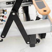 Reformer de Pilates haut de gamme en alliage d'aluminium anodisé avec chariot en bois et glissement silencieux et fluide pour la maison