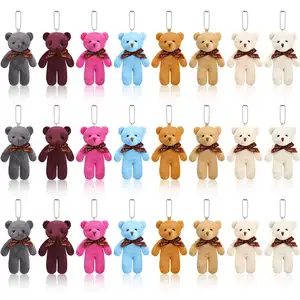 Grosir isian teddy bear-Gantungan Kunci Boneka Teddy Mainan Lucu Mini Grosir Kustom Gantungan Kunci Beruang Mewah