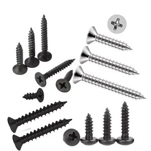 Vít Gỗ Tự Khai Thác Đầu Phẳng M3.5 M4 Phủ Kẽm Màu Vàng Vít Ván Dăm <span class=keywords><strong>M5</strong></span> Phillips - Product Image 6