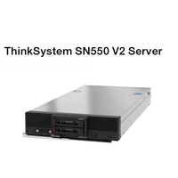 Serveur Blade ThinkSystem SN550 V2, style tiroir, processeur Intel Xeon multi-cœurs haute performance, en stock