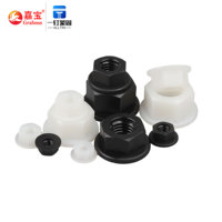 Écrous à bride hexagonale en Nylon noir/blanc écrou en plastique M3 M4 M5 M6 M8 M10 écrou/DIN6923