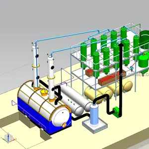 Waste Engine Oil Distillation To Diesel Machine With CE Waste Oil Recycling To Base Oil Plant