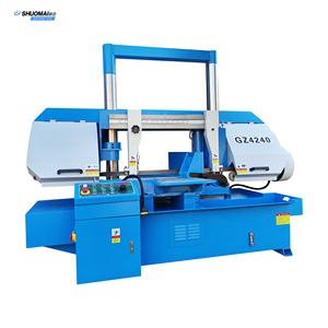 Machine à scier à <span class=keywords><strong>ruban</strong></span> hydraulique à angle de coupe de 30 45 60 90 degrés en métal GZ4250 - Product Image 6