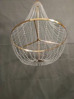 HY cristal perle rideau accessoires de mariage lustre en acrylique décoration de lustre de mariage décorations de salle de mariage