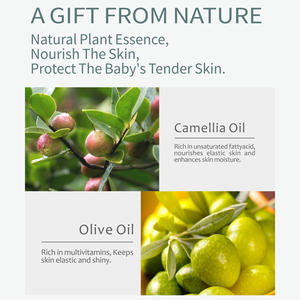 Crema para Bebés <span class=keywords><strong>MyKids</strong></span>, Cuidado de la Piel del Bebé, Prebióticos Orgánicos, Hidratante, Antibacteriana, Alivia el Enrojecimiento, Antiséptica, Curativa, con Camelia - Product Image 3