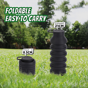 Bouteille de sport pliable en silicone portable pour enfants, sans BPA, pour la course et les voyages, bouteille à boire directement pliable pour les grossistes - Product Image 6