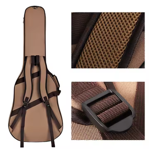 Housse de transport pour <span class=keywords><strong>guitare</strong></span> en tissu Oxford matelassé imperméable, étui souple |   <span class=keywords><strong>Acoustique</strong></span> Électrique 36-42 Pouces |   Logo personnalisé OEM |   Certifié CE - Product Image 4