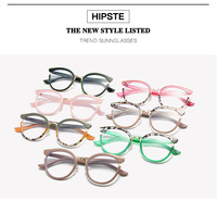 2024 pas cher lunettes rondes Anti bleu lunettes cadres mode surdimensionné Transparent optique lunettes cadres pour femmes Prescription