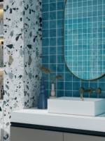 Carreaux de céramique de la marque White Rabbit 97*97, mosaïque moderne pour piscine, carreaux de piscine intérieurs et extérieurs