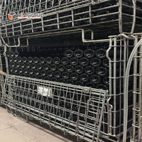 Conteneur en treillis métallique de style européen, empilable, durable, en acier galvanisé, capacité 800 kg, pour le stockage de bouteilles de vin