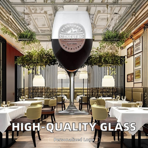 Copa de Vino Transparente de Alta Calidad para el Hogar con Tallo Largo, Copa de Vino Tinto con Logotipo Personalizado y Copas para Champán para Restaurantes - Product Image 2