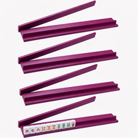 18 et 20 pouces, rose, luxe, supports de mahjong en bois massif, pousseurs, pieds en bois massif, pour 4 joueurs, durable, portable, emballage de divertissement