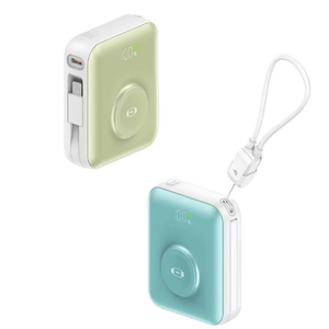 Banco de Energía Portátil <span class=keywords><strong>Mini</strong></span> de Carga Rápida de 22.5W con Pantalla LED, Puertos Duales Tipo-C, Compatible con Carga Inalámbrica para Relojes y Cable Colgante - Product Image 2