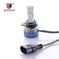 DiiNii Y1-9012 Nouvelles ampoules de phares LED en aluminium haute puissance, faisceau haut/bas, 8000LM, 6000K-6500K, ajustement universel, silencieuses et à haute vitesse
