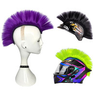 Achetez des accessoires pour motos, cyclistes et scooters : casques punk, perruques Mohawk, patchs skinhead, postiches, accessoires de costume pour Halloween et cosplay