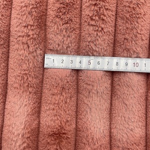 Nhà Máy Giá đồ nội thất vải sọc Faux Fur vải cho bao gồm sofa và bọc - Product Image 4