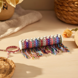 Bracelet perlé coloré avec pompons en coquillage, style bohème pour femmes, 24 pièces - Product Image 5