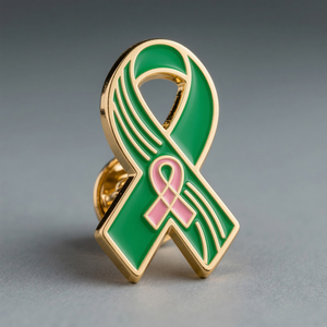 Fabricante cuidado <span class=keywords><strong>de</strong></span> las mujeres cáncer <span class=keywords><strong>de</strong></span> <span class=keywords><strong>mama</strong></span> Rosa cinta Pin insignia cáncer conciencia logotipo personalizado solapa Pin broche - Product Image 4