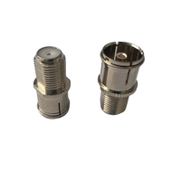 Adaptador Coaxial RF de Venta Caliente a Precio de Fábrica, Conector F Hembra a Conector TV Hembra