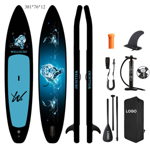 New Arrival 12.6ft 381cm Top Quality Wholesale Inflatable Stand up Paddle Board Sup Surfing Paddleboard Dolphin <b>Fish</b> Tail Sup Bo - Product Image 2