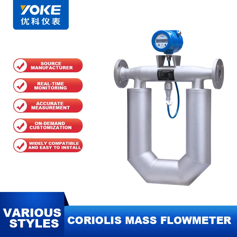 Meter Coriolis Flowmeter Coriolis SUS316L cairan minyak bahan bakar air Gas coriolis pengukur aliran massa diesel digital