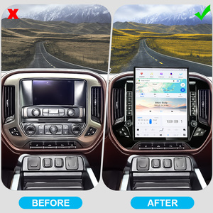 Navihua Nueva Pantalla Vertical Estilo Tesla de 15.6 Pulgadas para Chevrolet Silverado GMC Sierra 2014 2018 Reproductor de Radio para Auto con DVD, GPS y Navegación - Product Image 2