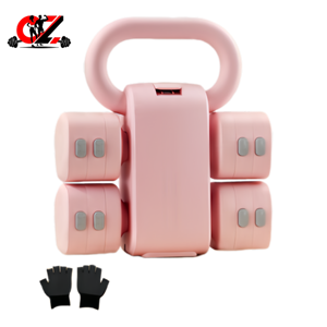 Ensemble d'haltères et de kettlebells CZFIT portables, détachables et réglables, antidérapants, équipement d'exercice complet pour les débutants et les passionnés de fitness - Product Image 2