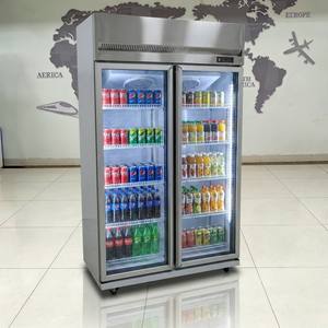 Réfrigérateur/Congélateur à air refroidi sous le comptoir, contrôle mécanique de la température, 3 portes, 4 étagères, porte en verre, usage commercial - Product Image 6