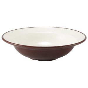 Tazón de Melamina Serie Café Blanco W20, Borde Ancho, para Restaurante y Hotel, Color Sólido, Resistente a Caídas - Product Image 2