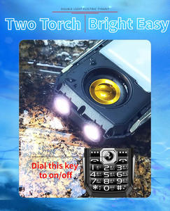 Mini teléfono móvil resistente al agua IP67, linterna a prueba de caídas para dos manos, altavoz grande, botón grande, <span class=keywords><strong>el</strong></span>éctrico - Product Image 5