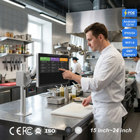 Sistema de Pantalla Táctil Industrial KDS para Cocina, 21.5 Pulgadas, Android 13 RK3588S2 Octa-core, PC Táctil para Restaurantes Inteligentes